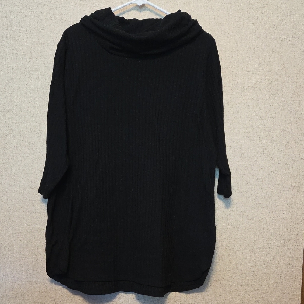 Kim Rogers Black Cowl Neck Sweater